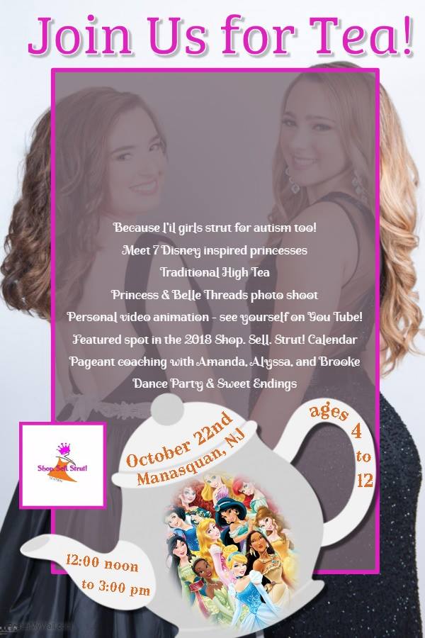 L'il Girls Strut For Autism at the Shop. Sell. Strut! Tea Party October 22